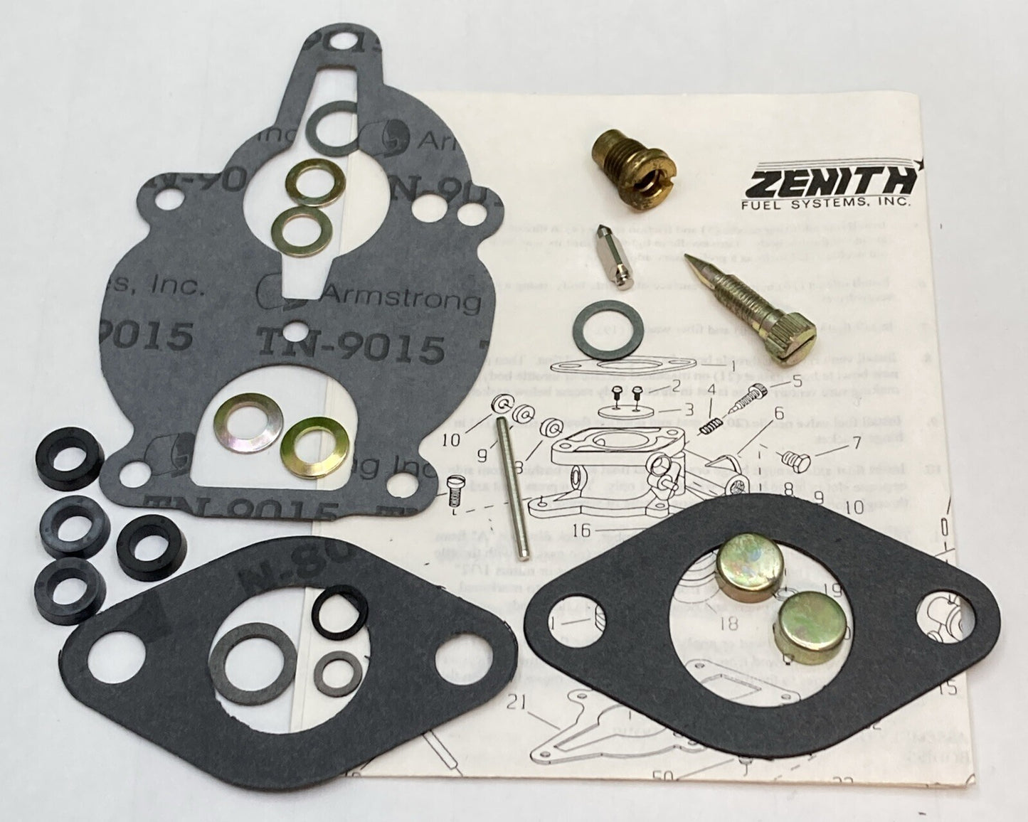 NEW GENUINE ZENITH FUEL SYSTEMS K2169 CARBURETOR KIT