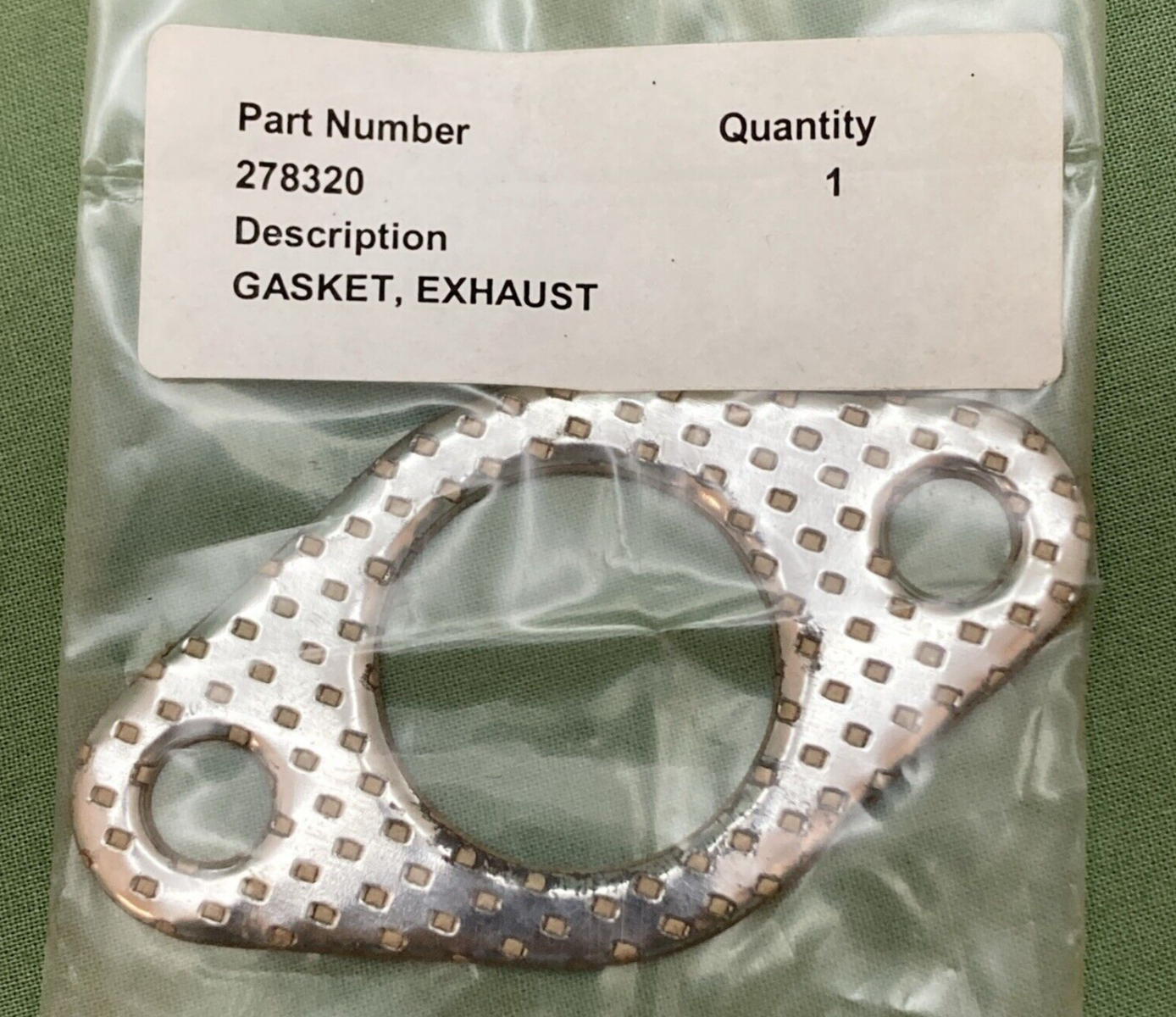 NEW REPLACES KOHLER 278320 GASKET, EXHAUST