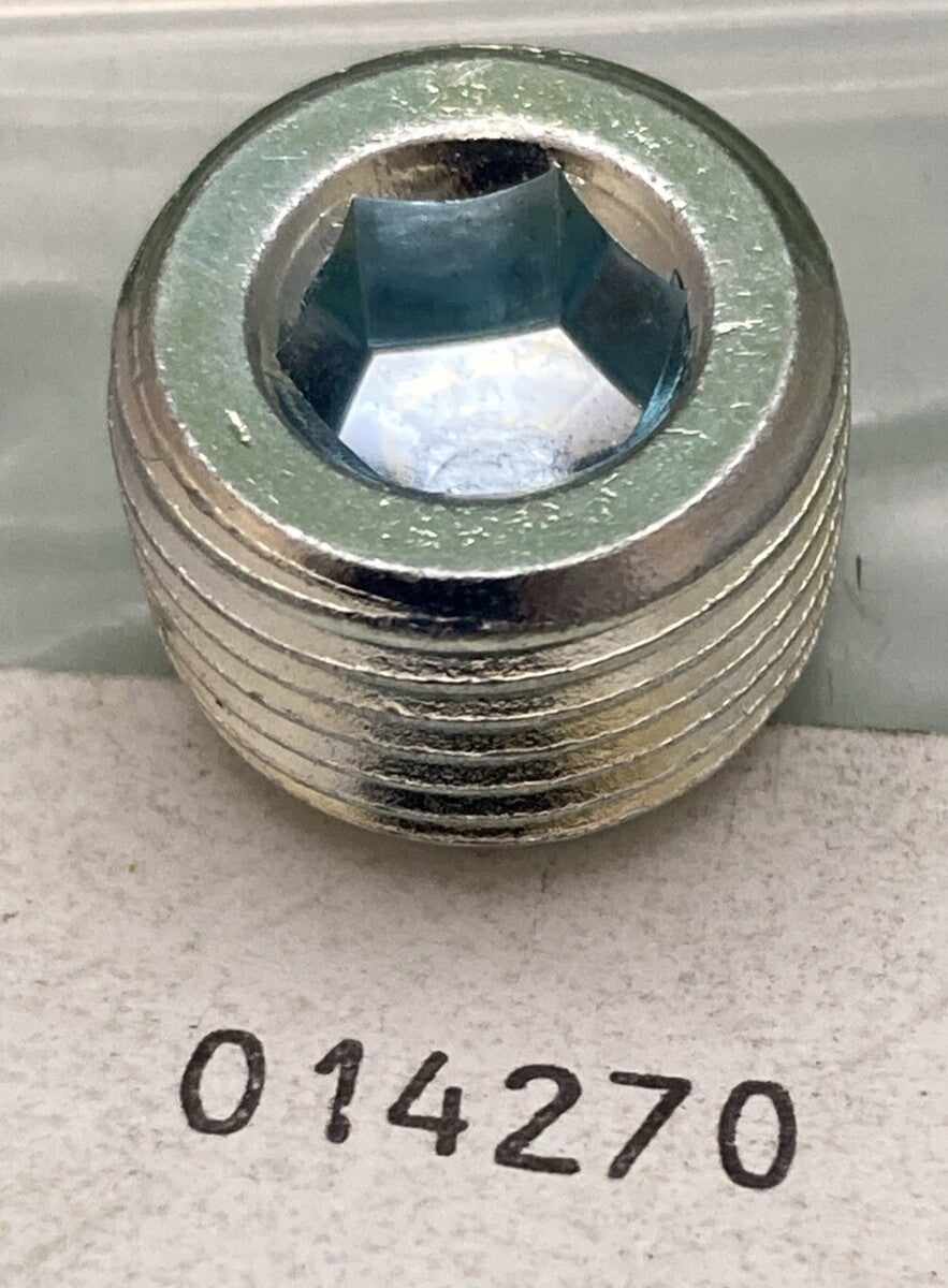 NEW REPLACES BARNES 014270 PLUG,PIPE,CSUNK,.375″,ZP
