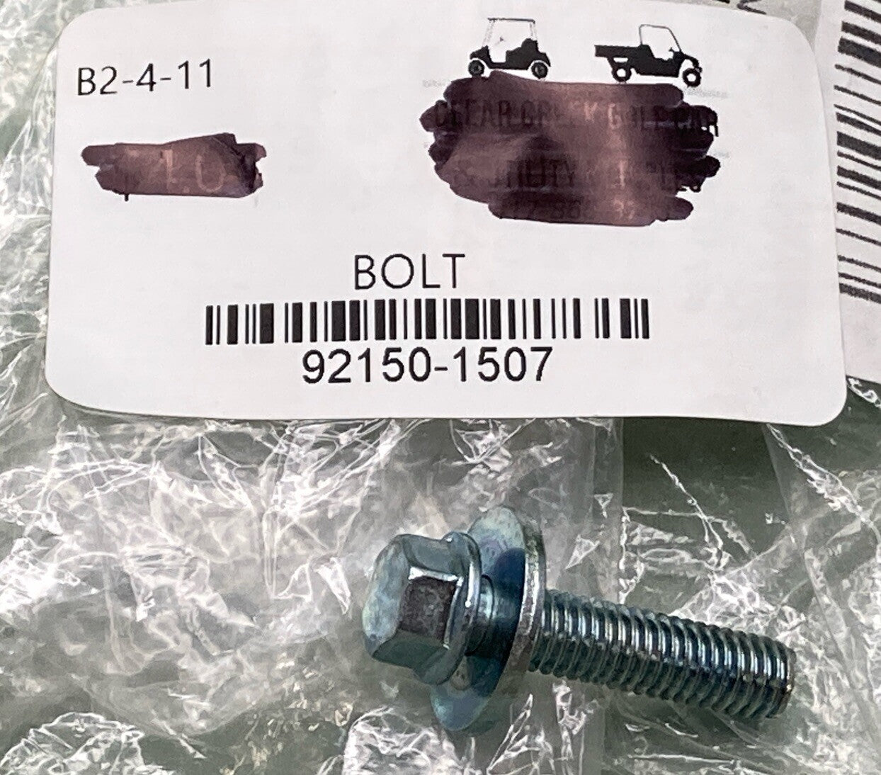 NEW REPLACES KAWASAKI 92150-1507 Bolt, Flanged, 6X25