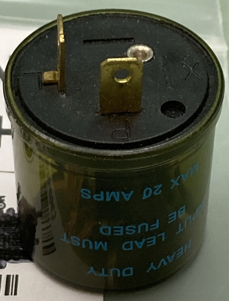 NEW REPLACES K&S 2020-0063 2 PRONG FLASHER RELAY, ELECTRONIC TYPE. 12 VOLT