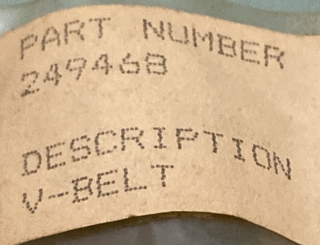 NEW REPLACES KOHLER 249468 BELT - V