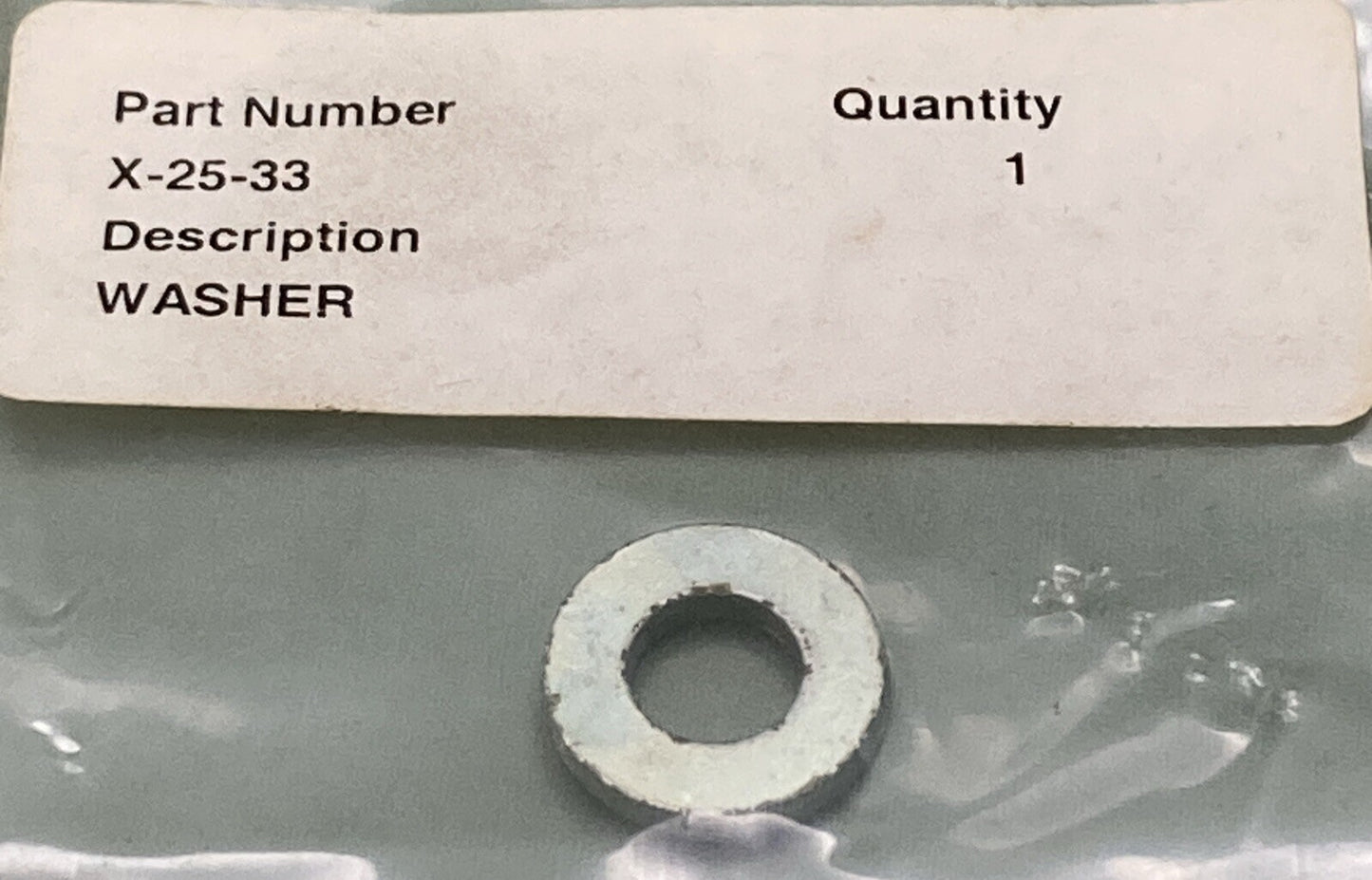 NEW REPLACES KOHLER X-25-33 WASHER - PLAIN - .312 ID X .625 IN. OD