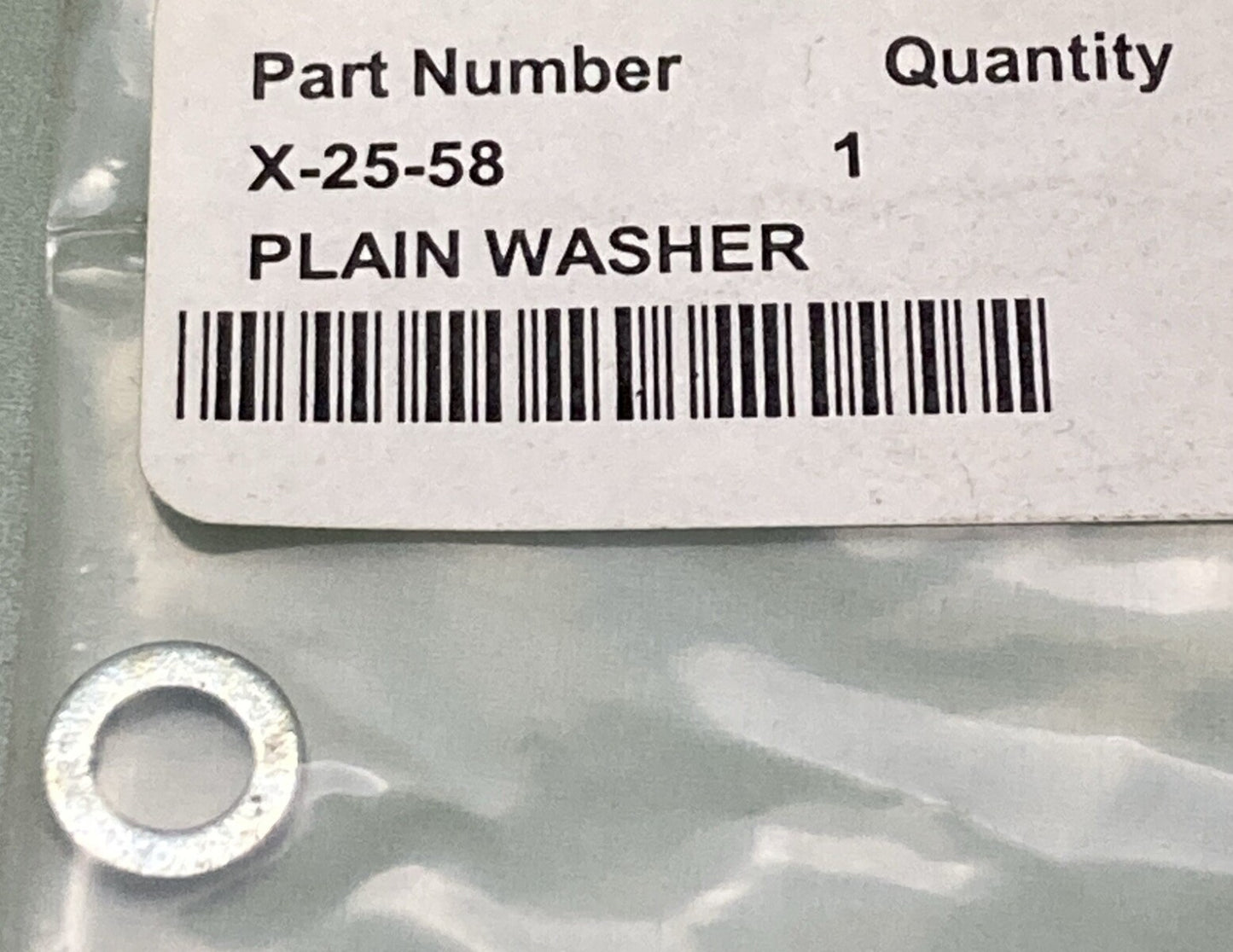 NEW REPLACES KOHLER X-25-58 WASHER - PLAIN