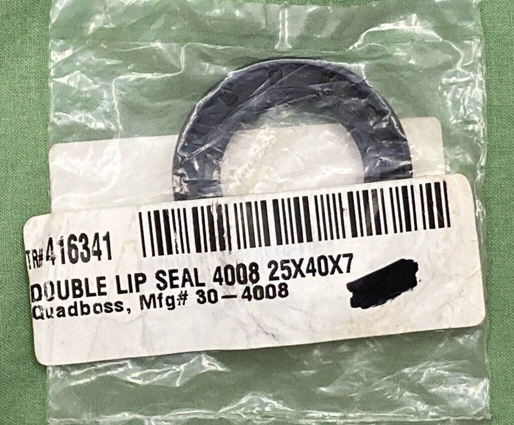 NEW QUADBOSS 30-4008 DOUBLE LIP SEAL 4008 25X40X7 416341