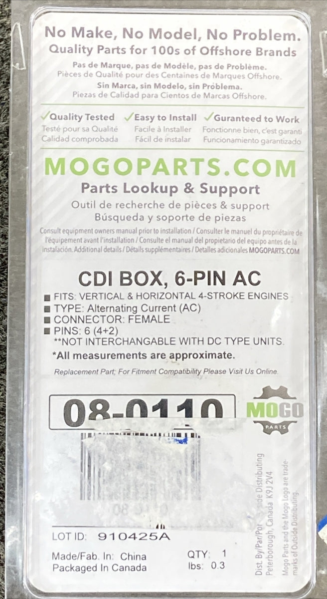 NEW MOGO 08-0110 CDI 6-PIN 4-STROKE 50-125CC
