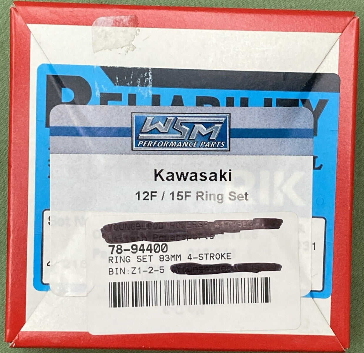 NEW RIK 41210 PISTON RING SET 83MM 4-STROKE KAWASAKI 12F/15F 78-94400