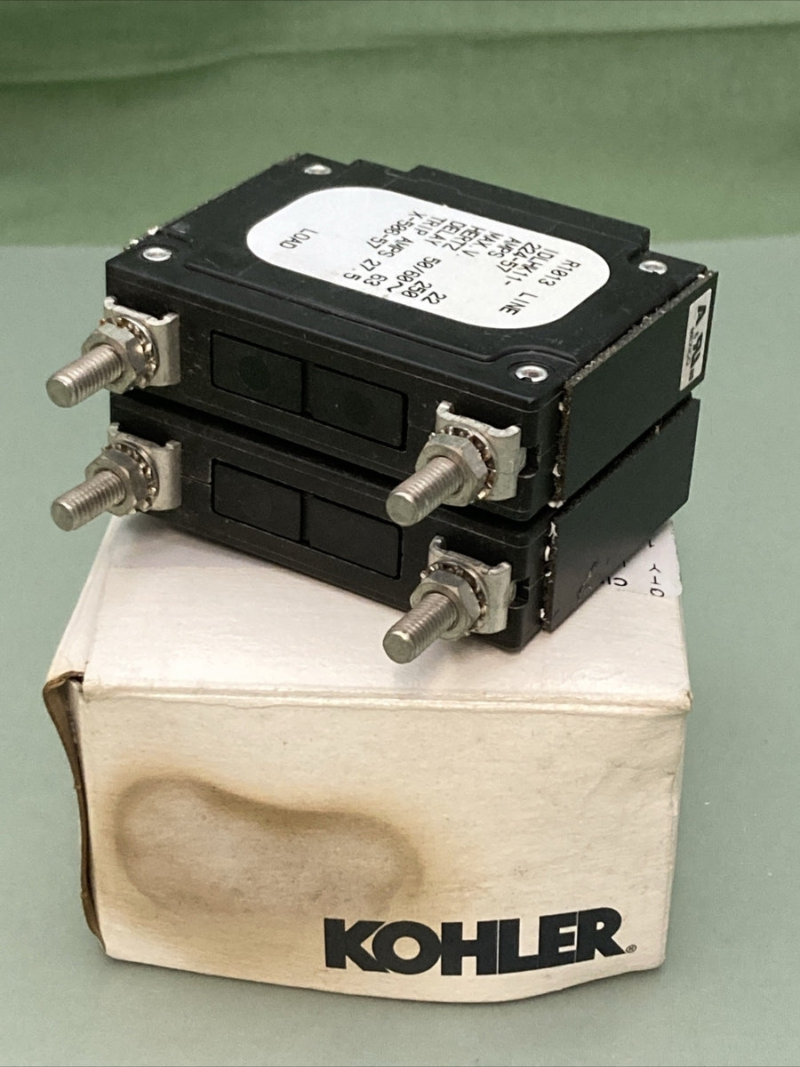 NEW GENUINE KOHLER X-506-57 CIRCUIT BREAKER - 22 A - 250 V - 2 POLE