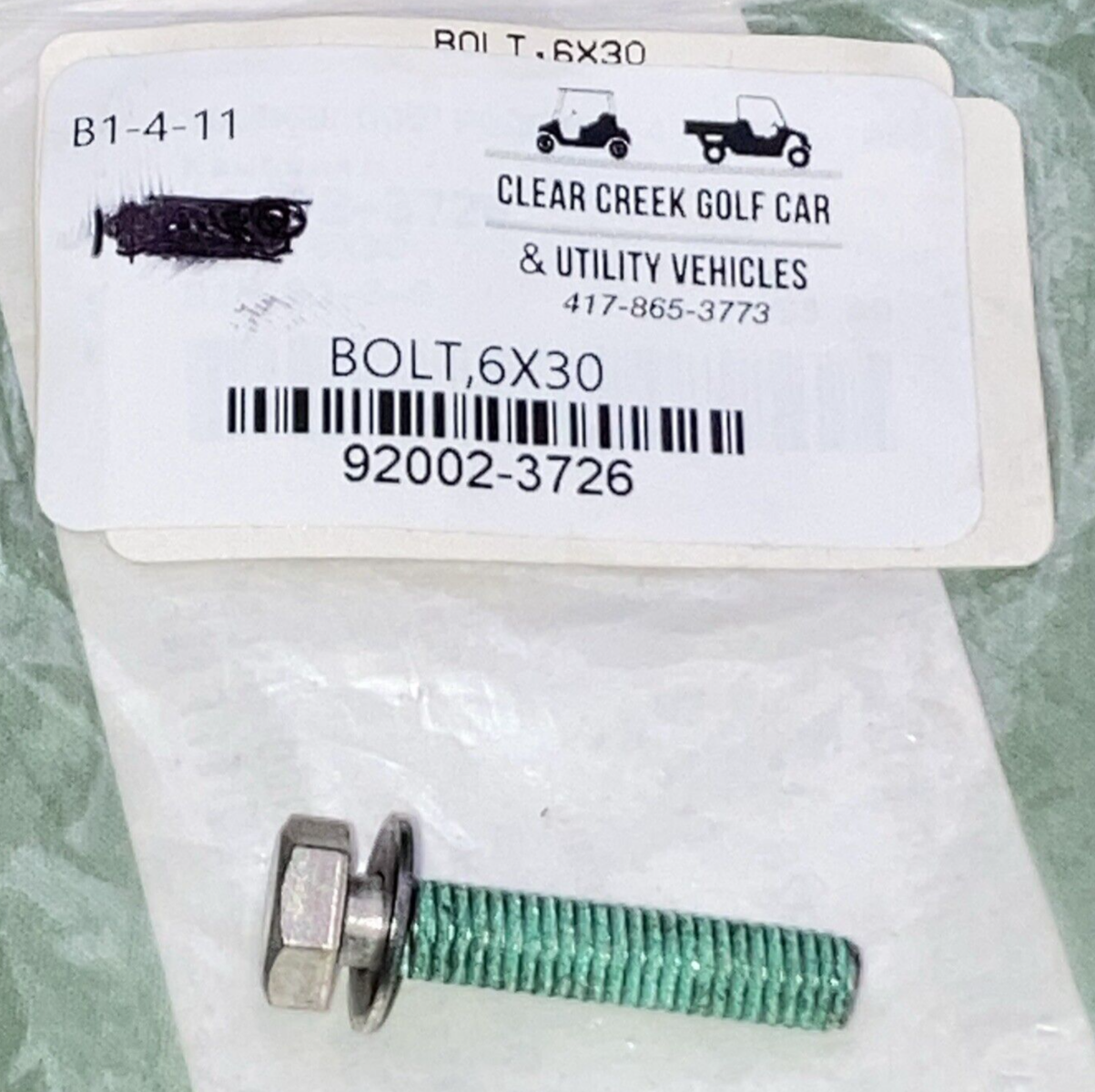 NEW REPLACES KAWASAKI 92002-3726 Crankcase Bolt, 6X30