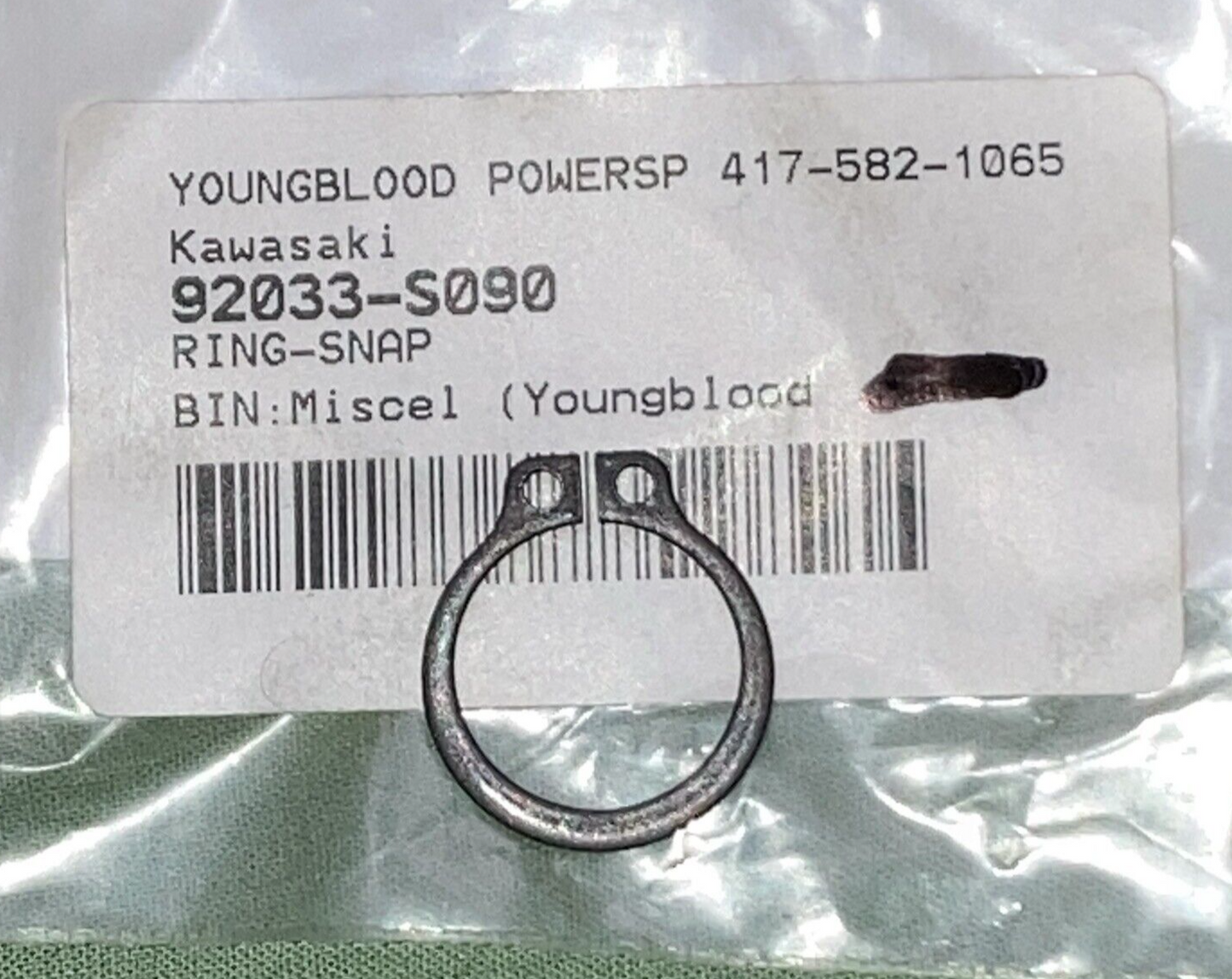 QTY 2 NEW REPLACES KAWASAKI 92033-S090 Ring - Snap, Engine Sprocket