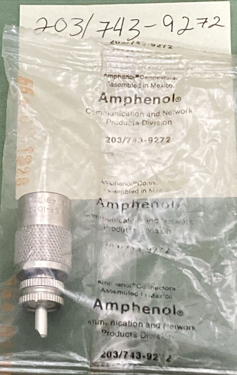 QTY 2 NEW AMPHENOL 203/743-9272 999-226B RF CONNECTOR