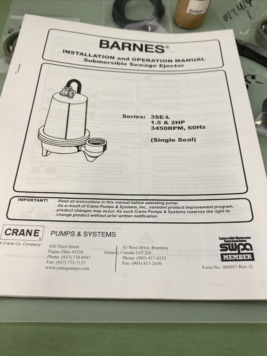 NEW GENUINE BARNES 085446 KIT, OVERHAUL