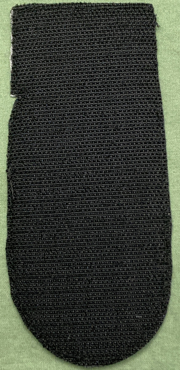 NEW AMERICAN KARGO 3550-0196 EMBROIDERED HOOK-VEL PATCH 5.25" #5 WHITE, BLACK