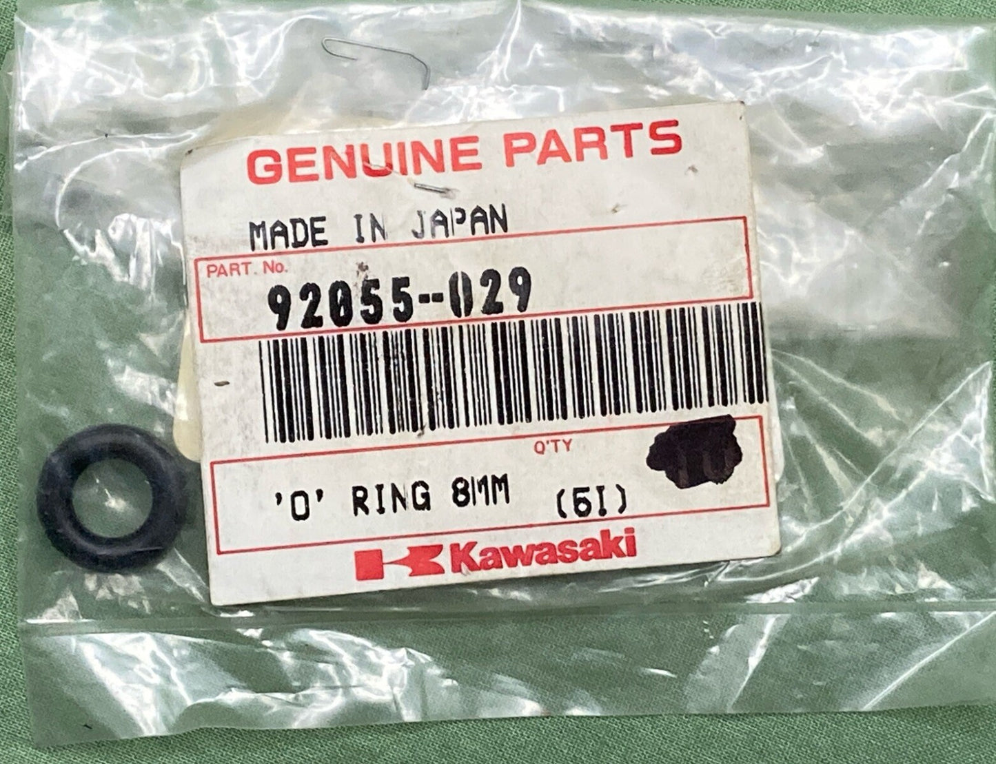 NEW GENUINE KAWASKI 92055-029 O RING 8MM