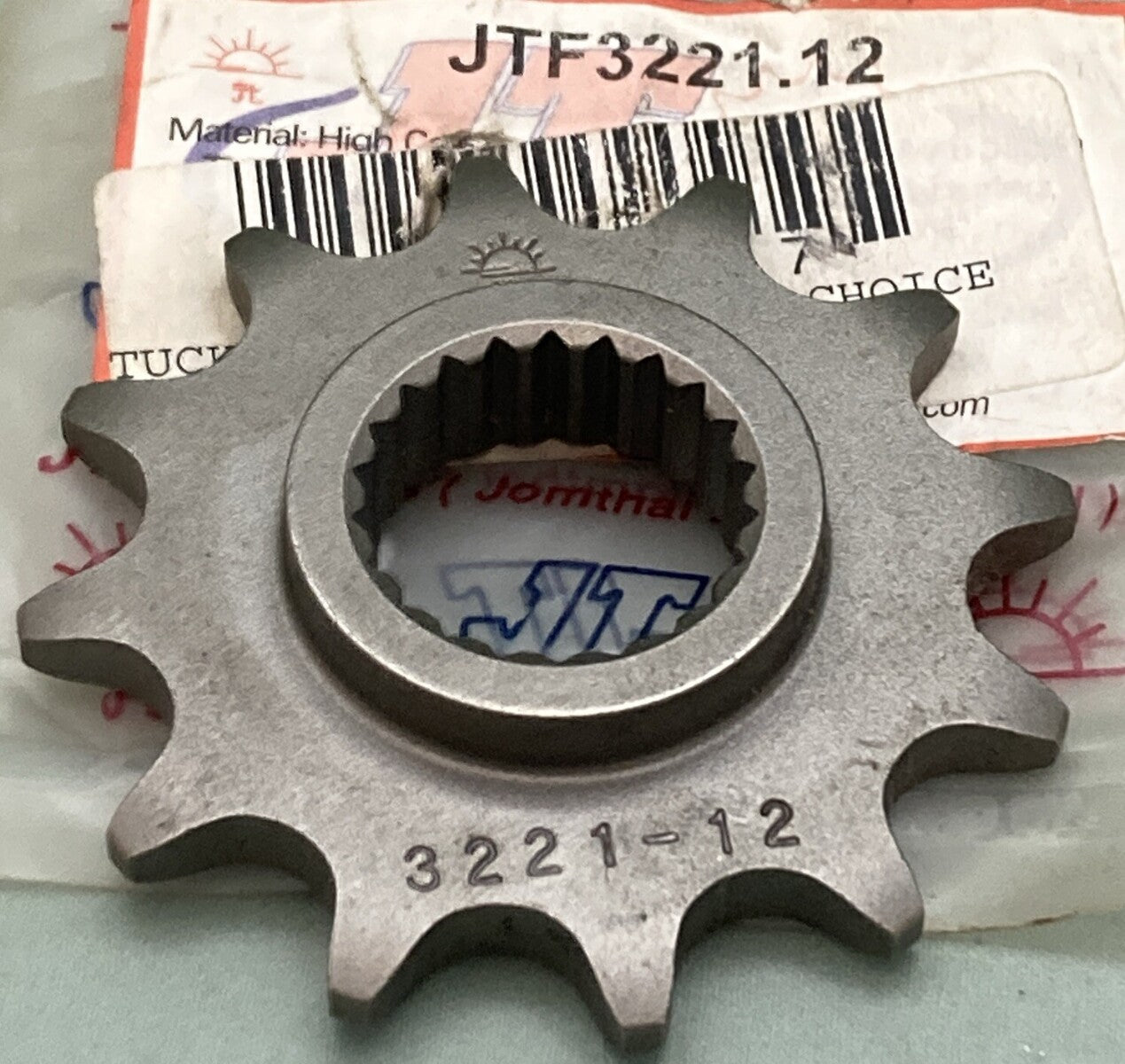 NEW GENUINE JT 3221-12 FRONT DRIVE SPROCKET, 12T SUPERCEDES JTF3221.12