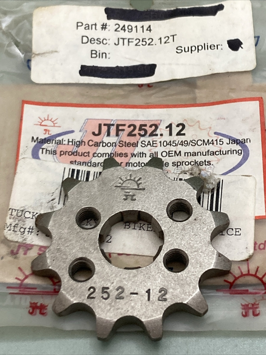 NEW GENUINE JT JTF252.12 SPROCKET, 12T SUPERCEDES 252-12
