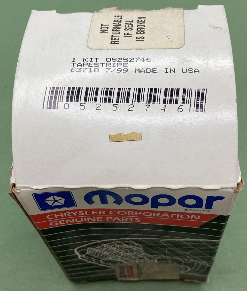 NEW CHRYSLER 5252746 '87-'90 RH BODYSIDE TAPESTRIP GOLD METTALIC