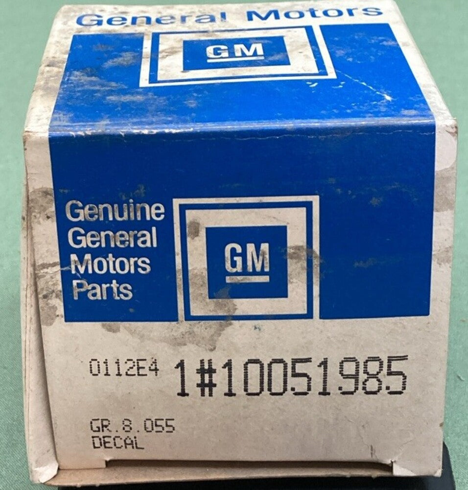 NEW GENUINE GM 10051985 DECAL "5.0 LITER F.I." '87-'92 FIREBIRD BLACK
