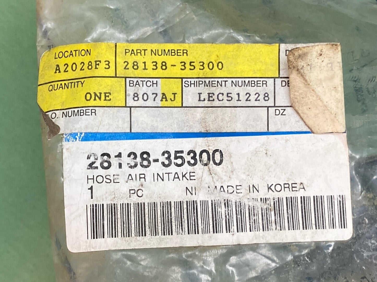 NEW GENUINE HYUNDAI 28138-35300 INLET HOSE '95-'98 SONATA