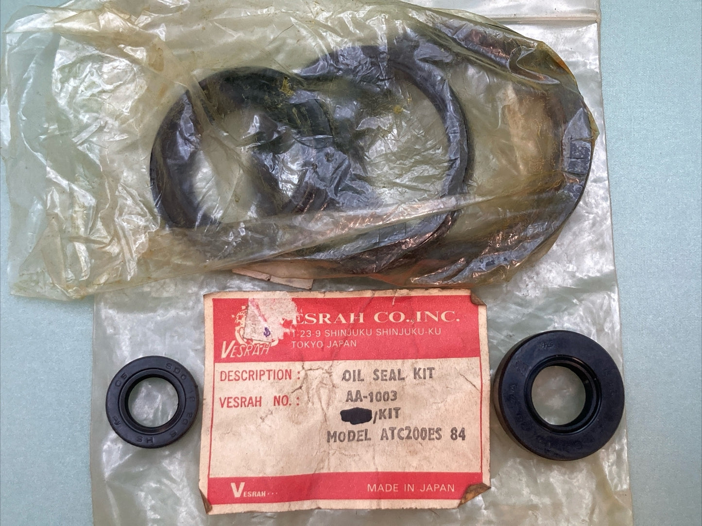 NEW VESRAH AA-1003 5 PCS OIL SEAL KIT HONDA ATC200ES 1984