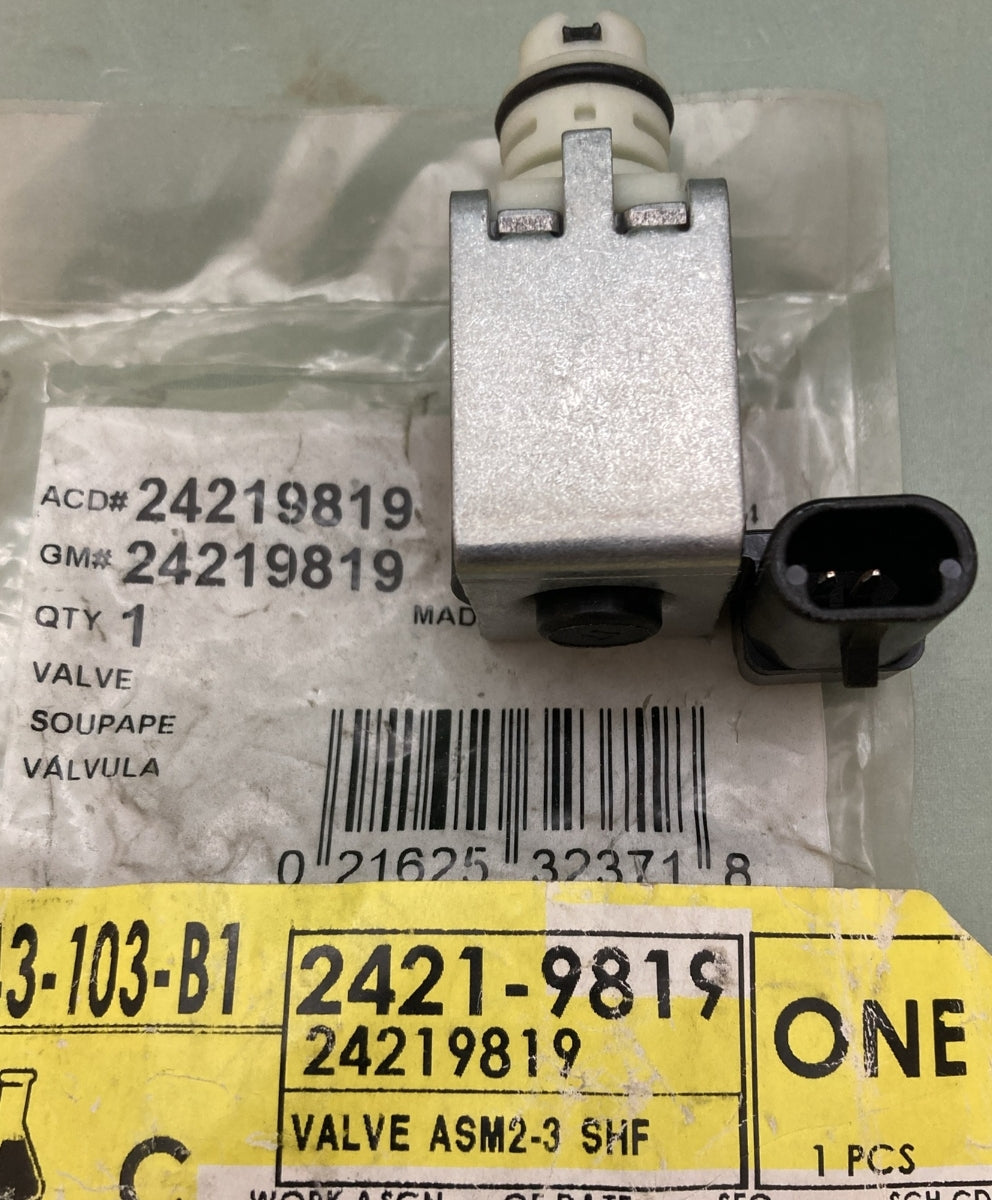 NEW GENUINE GM 24219819 VALVE ASM2-3 SHF, SOLENOID