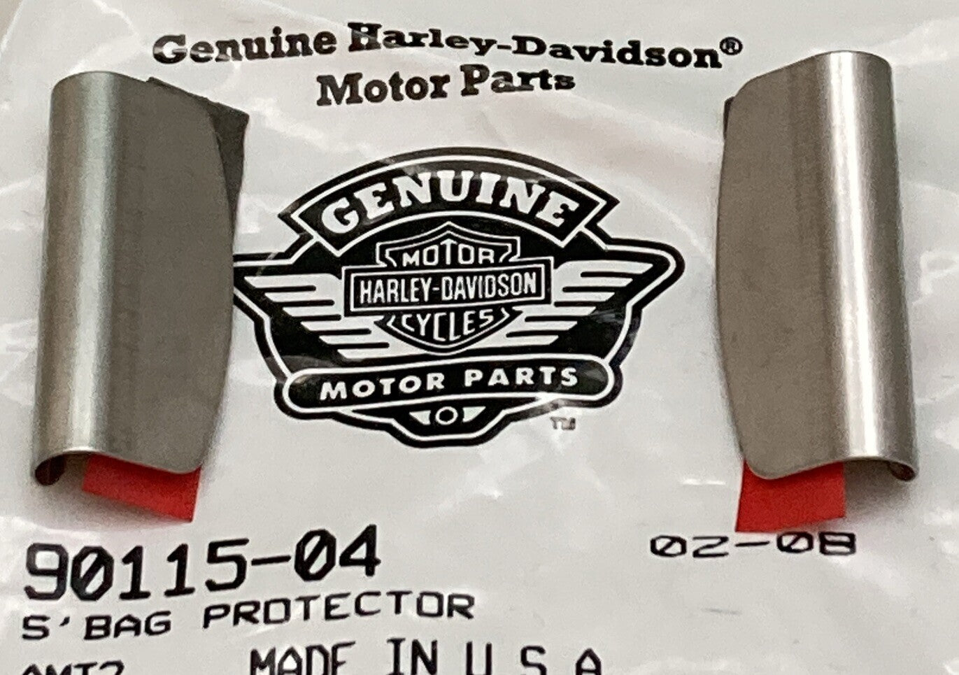 QTY 2 NEW GENUINE HARLEY DAVIDSON 90115-04 S' BAG PROTECTOR