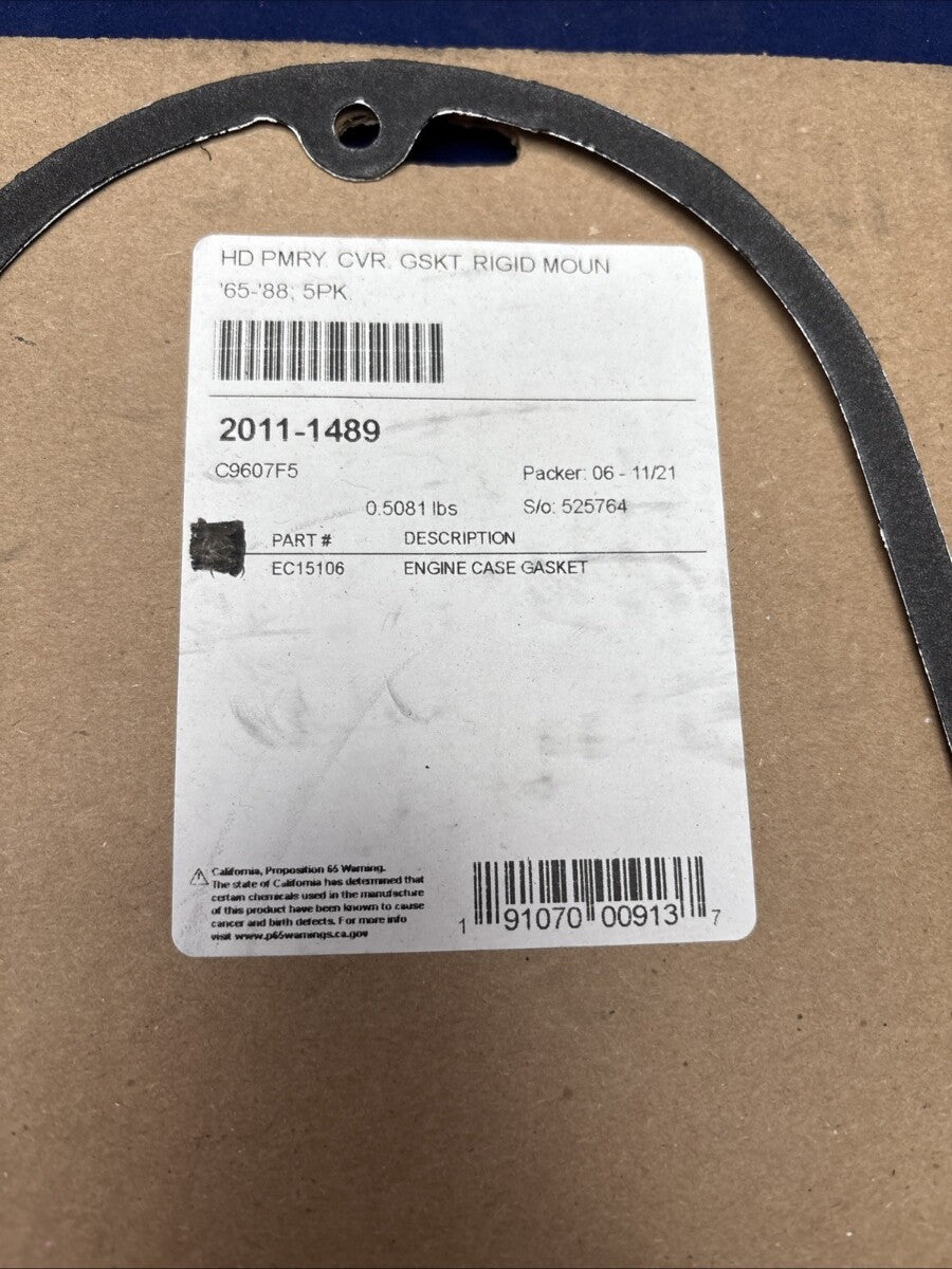 NEW COMETIC 2011-1489 PRIMARY CVR GASKET RIGID MOUNT HARLEY 1965-88 60538-81
