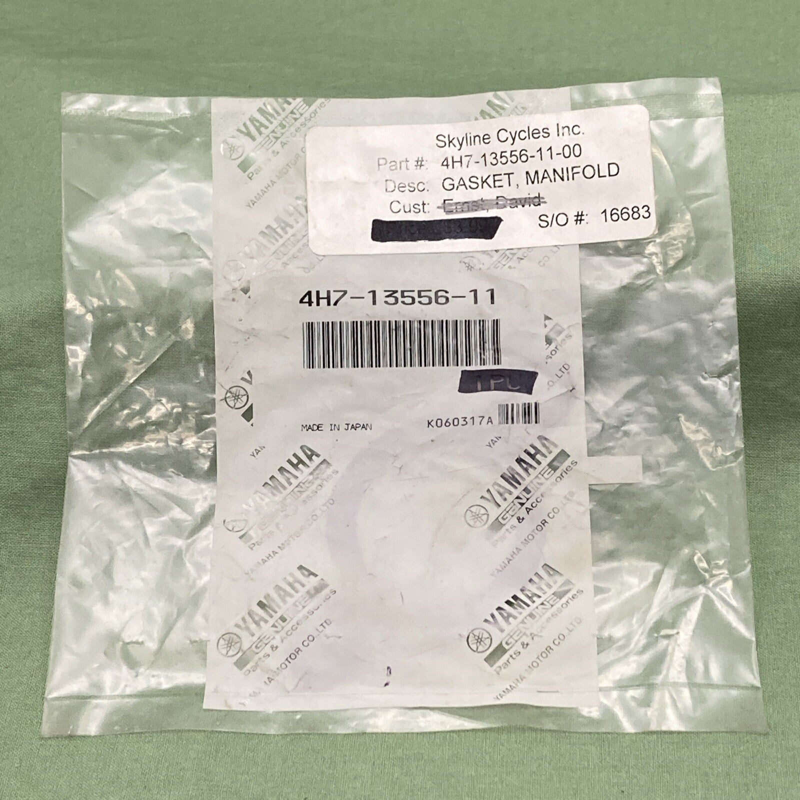 Yamaha XJ650 Manifold Gasket – OEM Replacement 4H7-13556-01