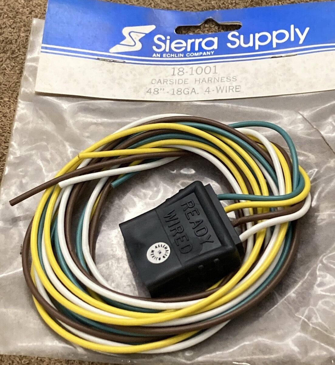 NEW GENUINE SIERRA 18-1001 CARSIDE HARNESS 48" 18 GAUGE 4 WIRE