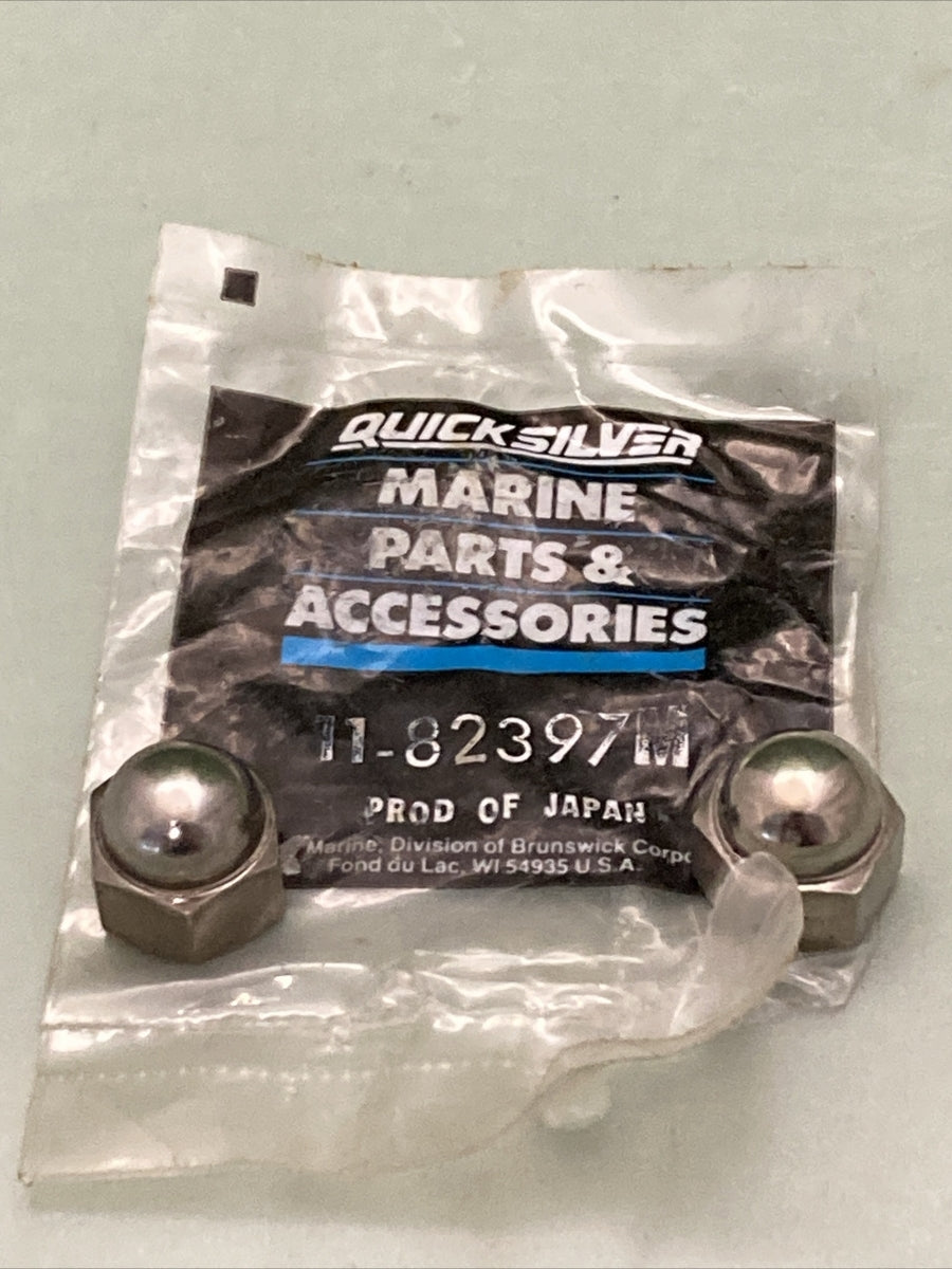 QTY 2 NEW GENUINE MERCURY QUICKSILVER 11-82397M NUT