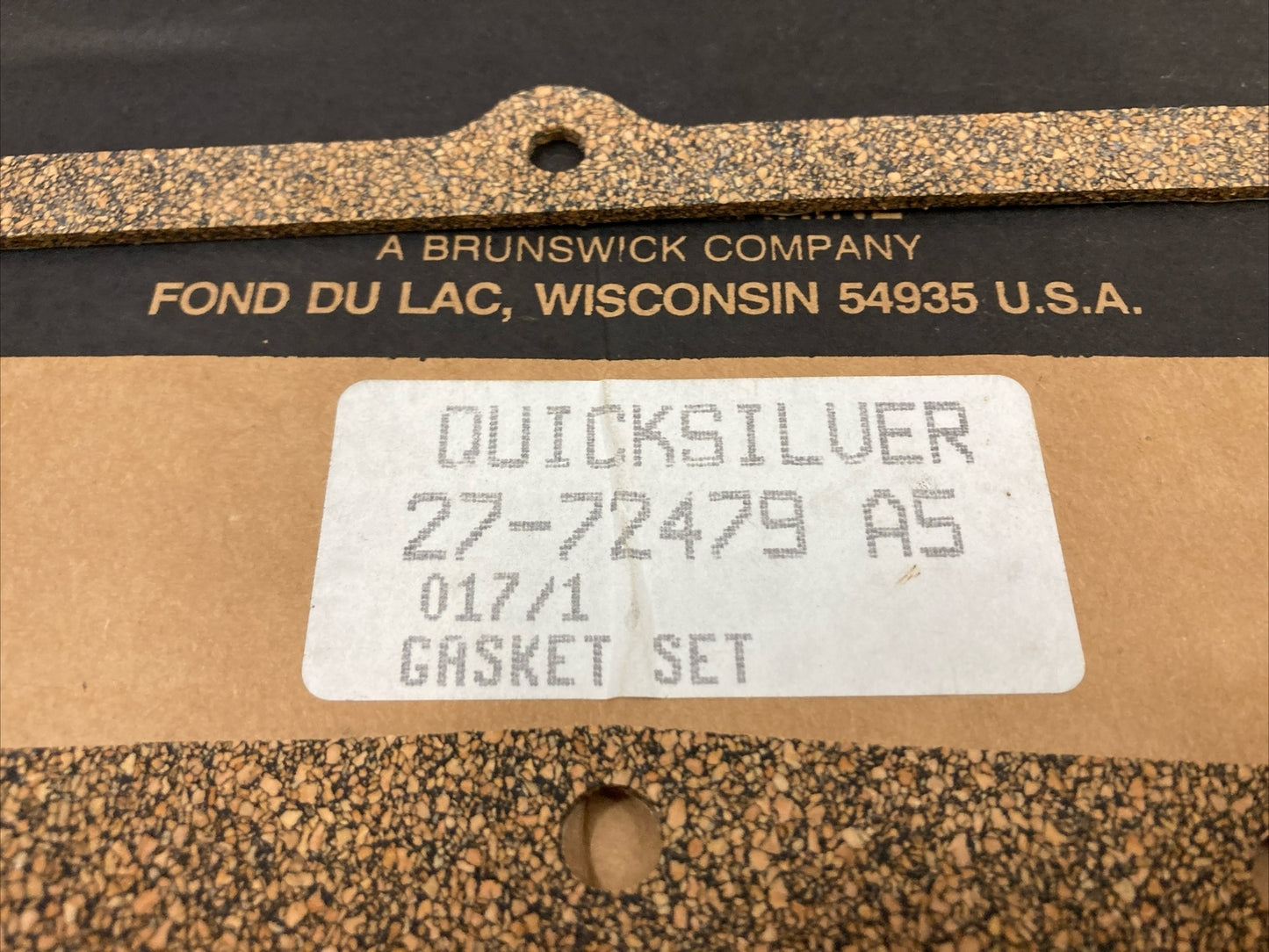 NEW GENUINE MERCURY QUICKSILVER 27-72479 A5 GASKET SET, INCOMPLETE SET