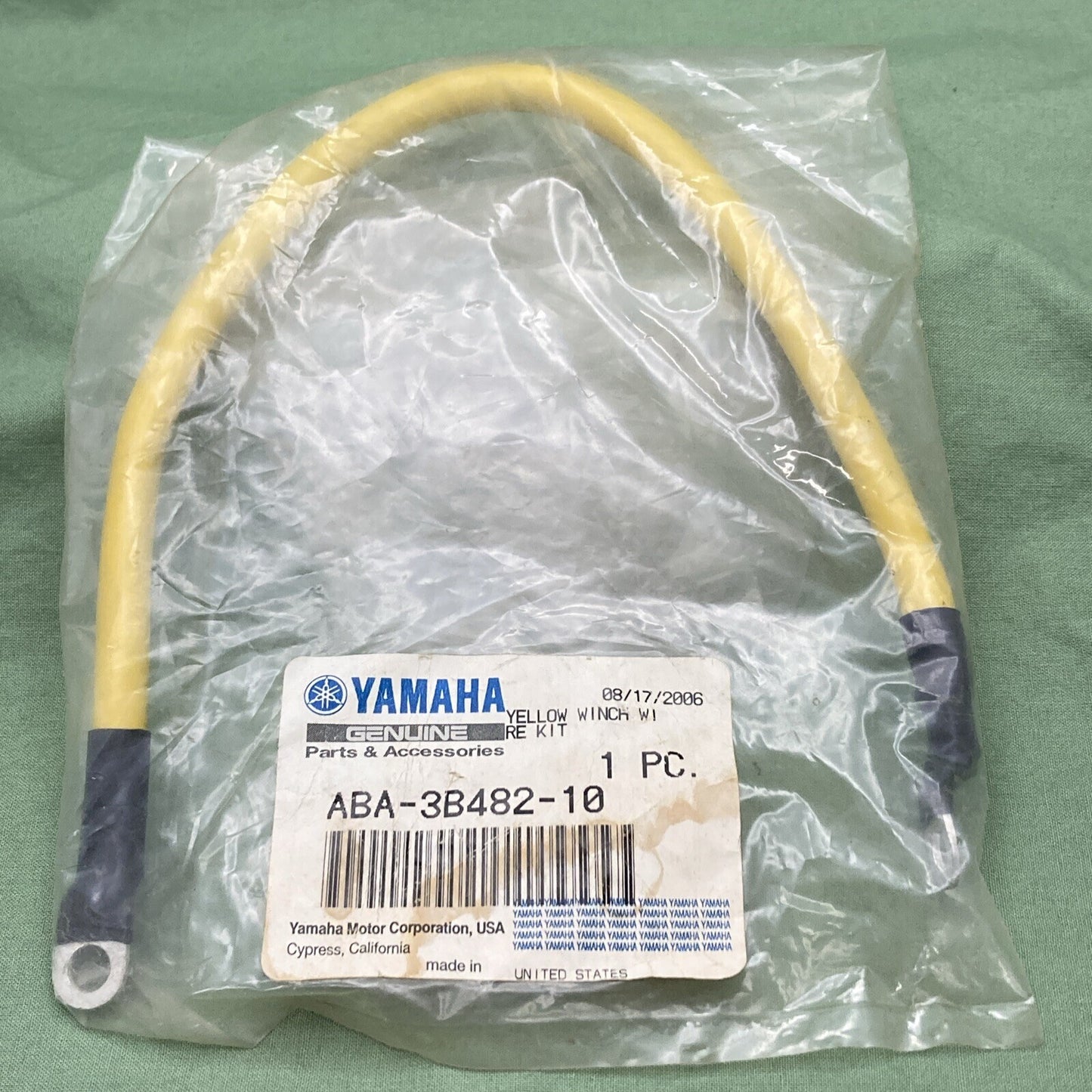 NEW GENUINE YAMAHA ABA-3B482-10 YELLOW WINCH WIRE