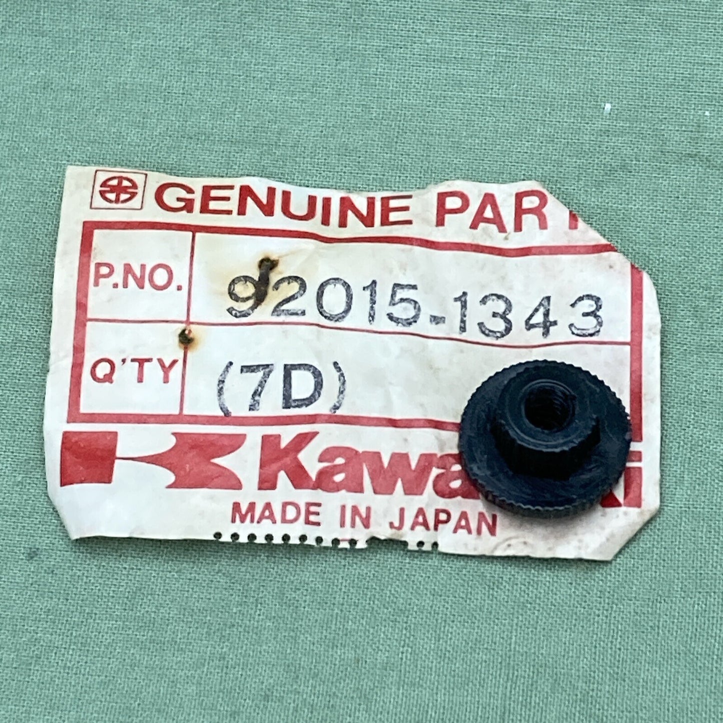 QTY 2 NEW GENUINE KAWASAKI 92015-1343 FAIRING Nut, 5MM, Cowling