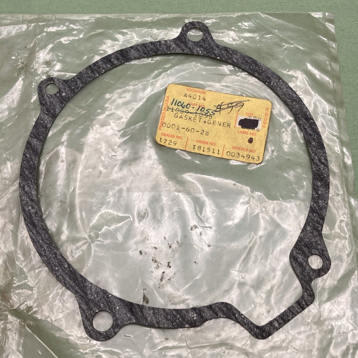 NEW REPLACES KAWASAKI 11060-1055 Gasket, Generator Cover