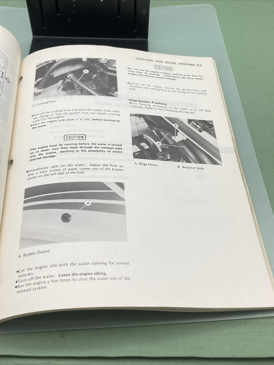 GENUINE KAWASAKI 99924-1070-52 JETSKI WATERCRAFT SERVICE MANUAL SUPPLEMENT 300SX