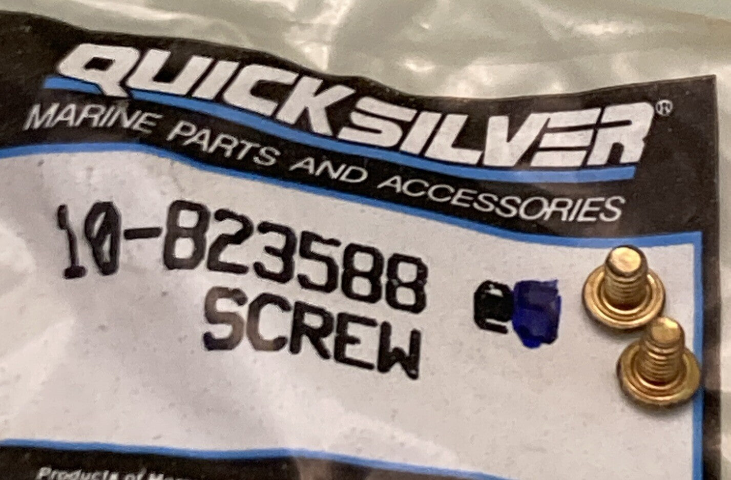 QTY 2 NEW GENUINE MERCURY QUICKSILVER 10-823588 SCREW