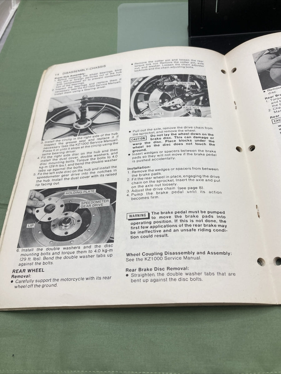 GENUINE KAWASAKI 99963-0003-01 SERVICE MANUAL SUPPLEMENT KZ1000-B1:LTD