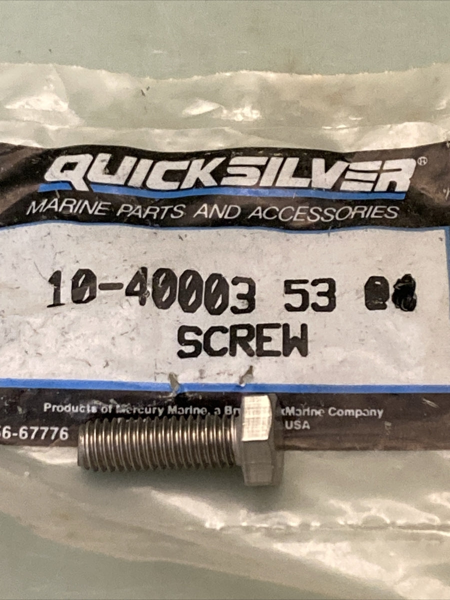 QTY 2 NEW GENUINE MERCURY QUICKSILVER 10-40003 53 CAP SCREW