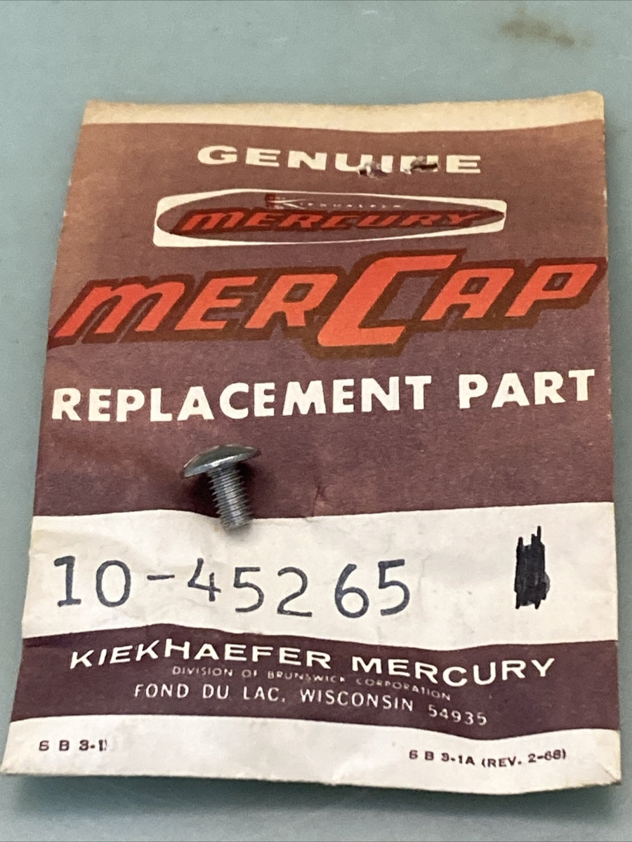QTY 2 NEW GENUINE MERCURY QUICKSILVER 10-45265 SCREW