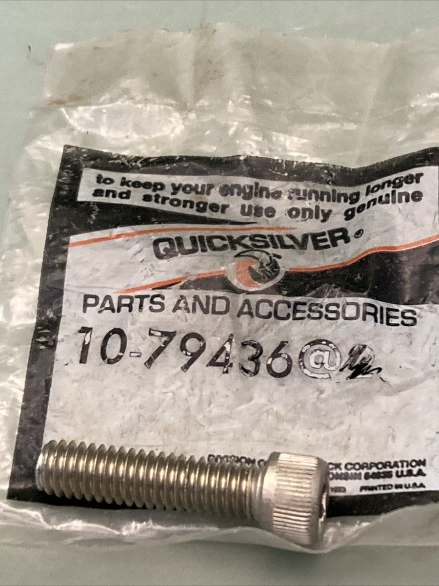 QTY 2 NEW GENUINE MERCURY QUICKSILVER 10-79436 SCREW