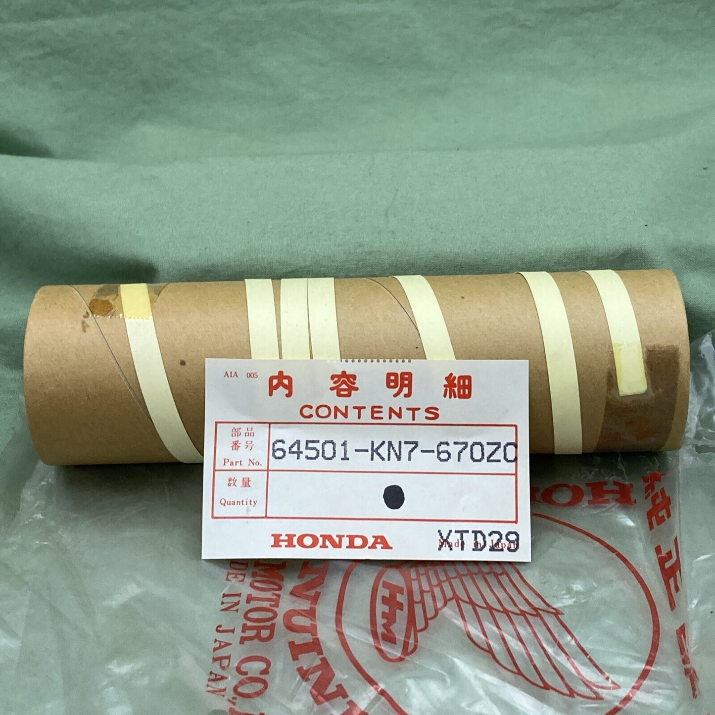 NEW GENUINE HONDA 64501-KN7-670ZC STRIPE, FR. MOLDING *PB112MU* NASSAU BLUE MET