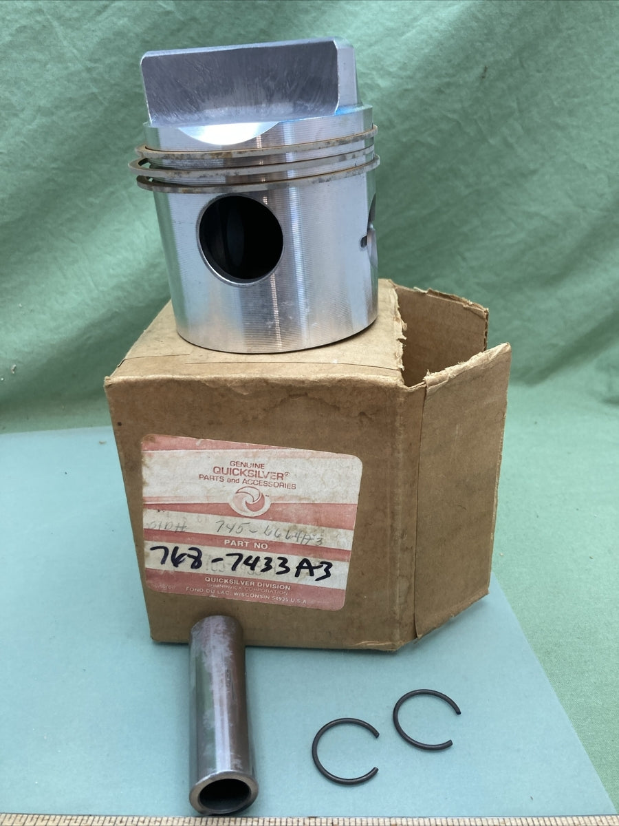 NEW GENUINE MERCURY QUICKSILVER 768-7433A3 PISTON ASSEMBLY