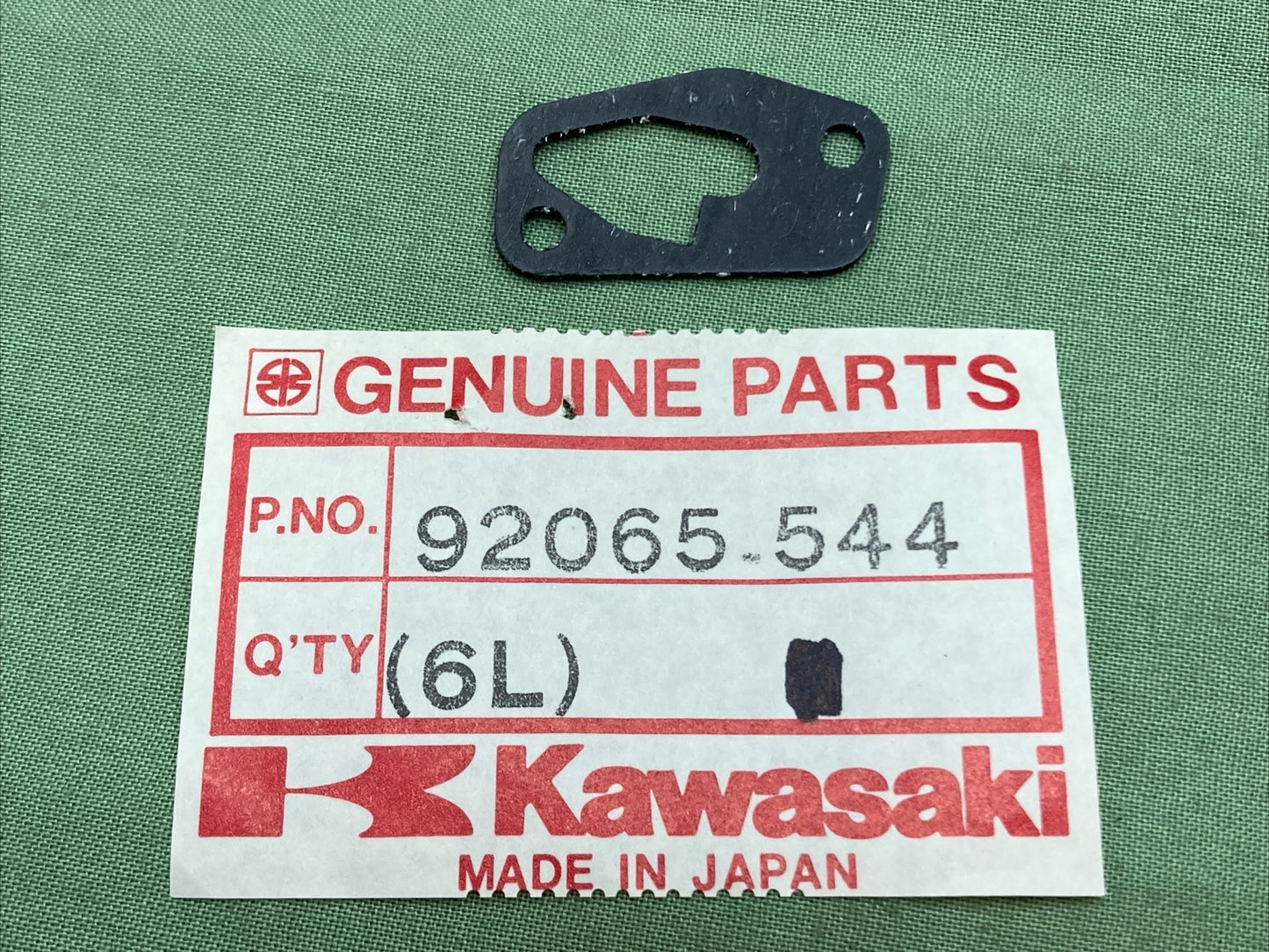QTY 2 NEW GENUINE KAWASAKI 92065-544 GASKET, CARBURETOR SUPERSEDED 11060-3706