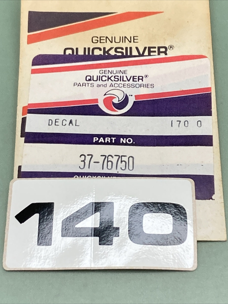 NEW GENUINE MERCURY QUICKSILVER 37-76750 DECAL