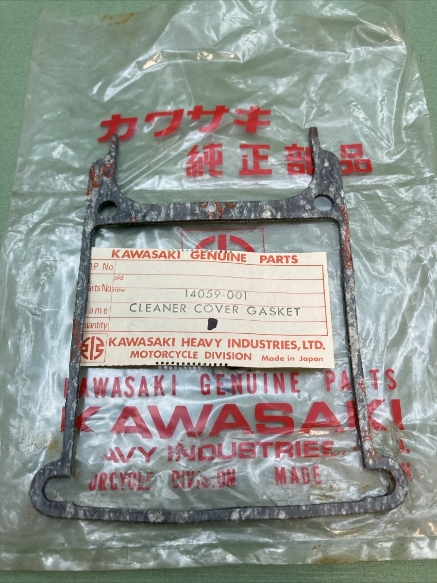 QTY 2 NEW GENUINE KAWASAKI 14059-001 GASKET AIR CLEAN COVER