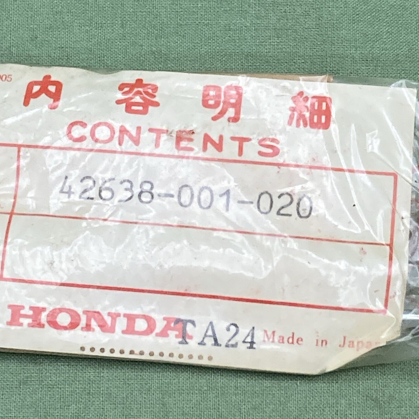 QTY 2 NEW GENUINE HONDA 42638-001-020 REAR WHEEL SPOKE