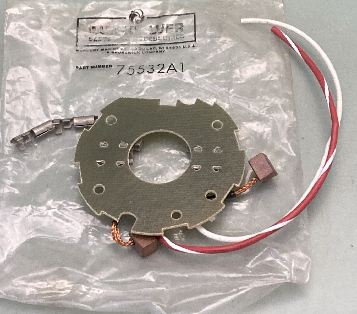 NEW GENUINE MERCURY QUICKSILVER 75532A1 BRUSH CARD ASSEMBLY