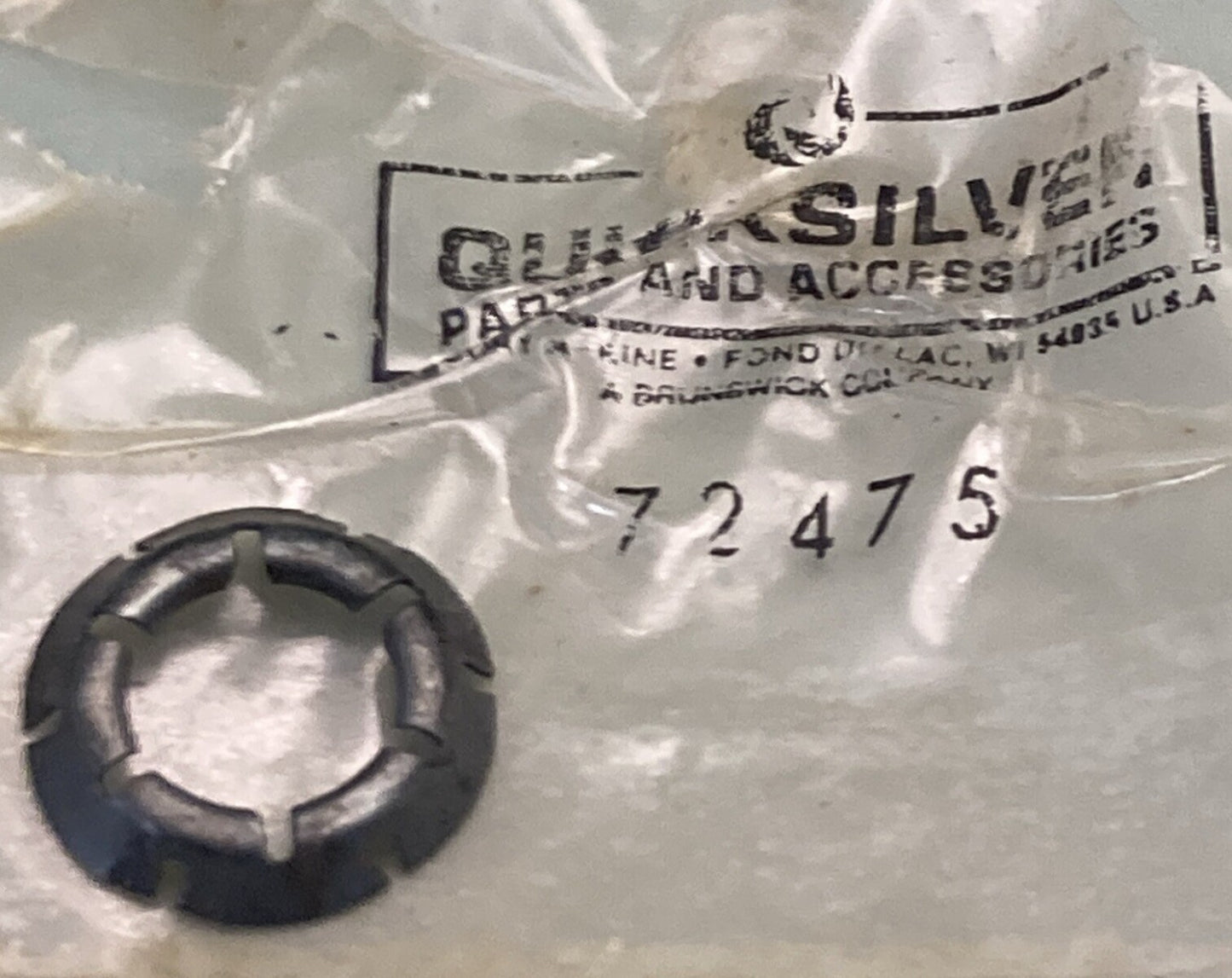 QTY 2 NEW GENUINE MERCURY QUICKSILVER 72475 RETAINER