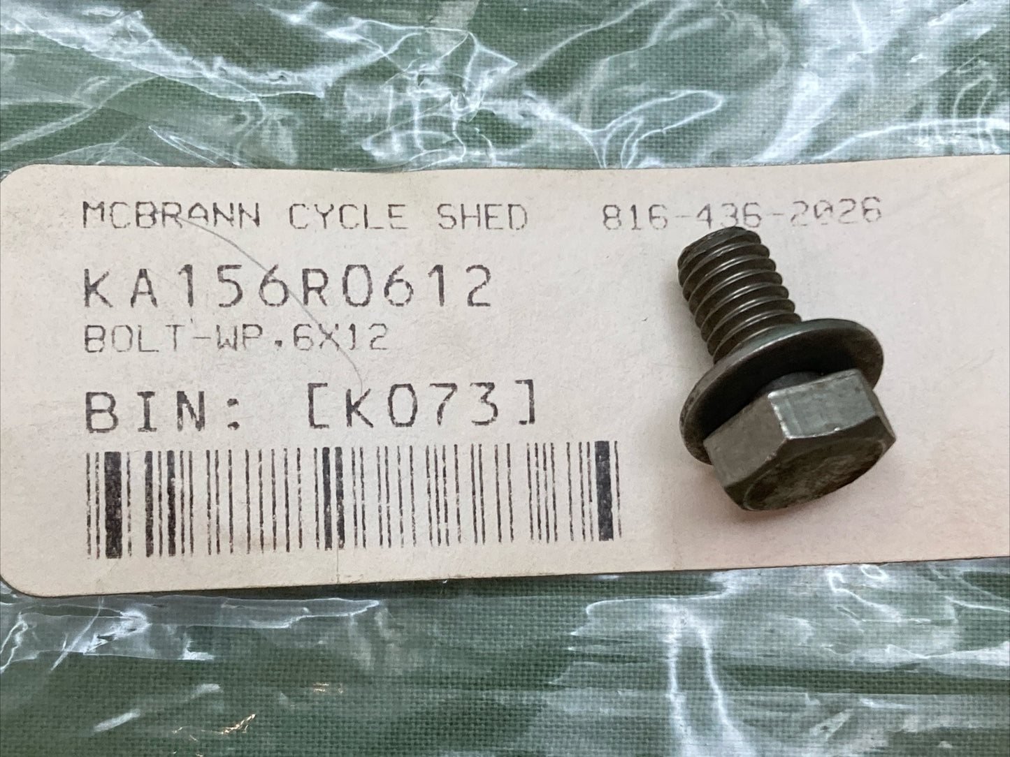 NEW REPLACES KAWASAKI 156R0612 WP BOLT