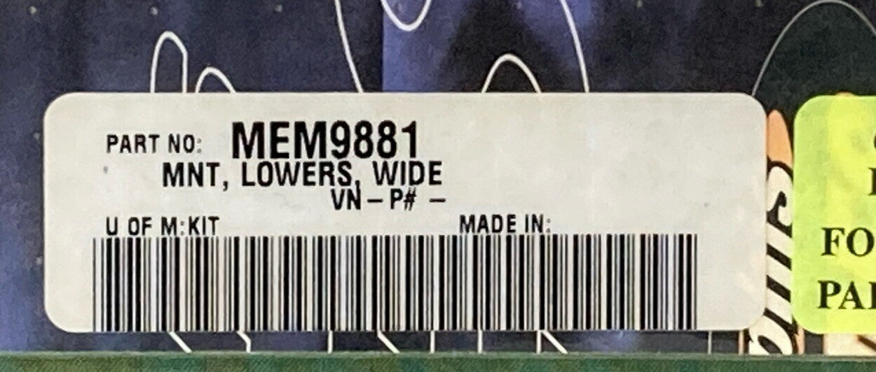 NEW MEMPHIS SHADES MEM9881 MOUNT LOWERS WIDE